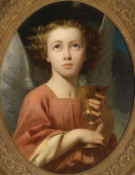 查爾斯 紥卡裡 蘭德勒 An Angel Holding a Chalice